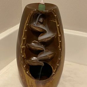 Cascading Ceramic Incense Burner Waterfall